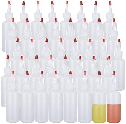 QTLCOHD 40 Pack 4 Oz Squeeze Bottles