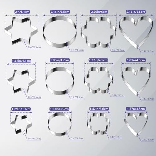 High-Quality Metal Cookie Cutters Set Perfect Gift for Kids and Adults