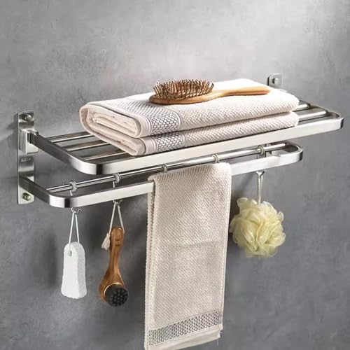 50cm Space-Saving Towel Rack for Bathroom or Closet Use