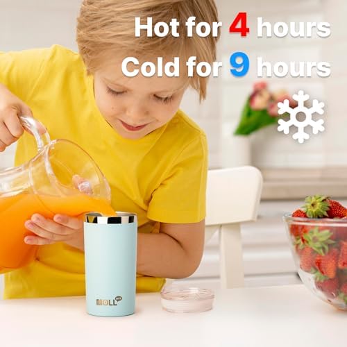 12 oz Kid-Friendly Vacuum Insulated Tumbler with Straw Lid and Silicone Pad