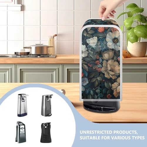 Oamsistay Floral Print Electric Can Opener Cover