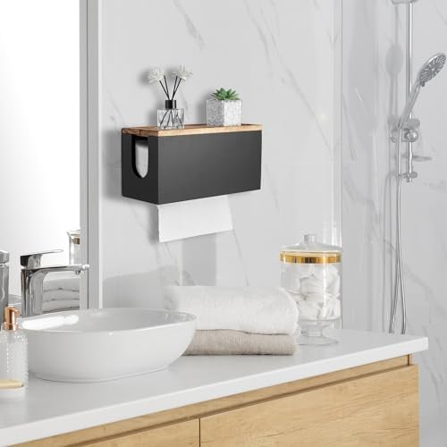 Rustic Wall-Mounted Paper Towel Holder for Home Commercial Use