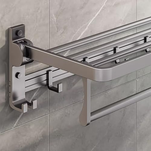 Efficient Towel Rack Wall-Mounted Space Aluminum Towel Holder