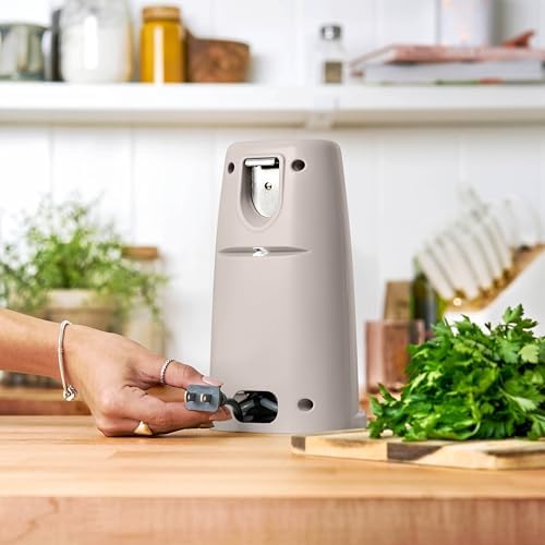 Powerful electric can opener with stainless steel blade perfect for daily use