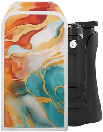 Flashideas Orange Marble Can Opener Dust Cover Durable Kitchen Essential