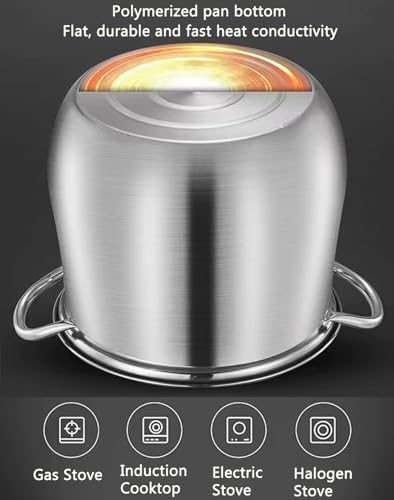 Stainless Steel Oyster Steamer Pot Dual Handles Premium Cooking Experience
