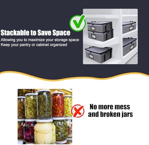 16 oz Mason Jar Storage Organizer with Dividers