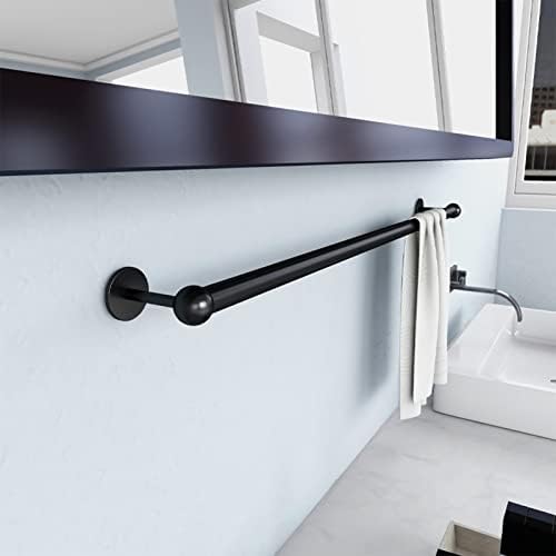 Sturdy Black Towel Rail for Bathrooms