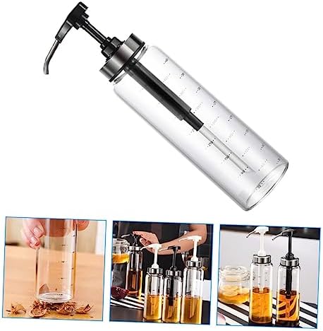 Mikinona 500ml Honey Jam Dispenser Bottle with Metal Pump