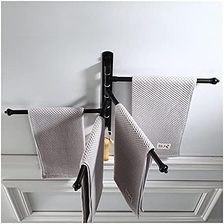 Premium Black Wall-Mounted Towel Rail
