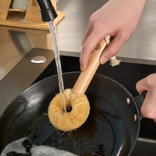 Premium Coconut Dishwashing Brush Set