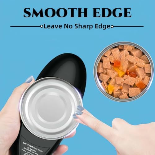 Extra Powerful Electric Can Opener - Hands-Free Smooth Safe and Modern Design