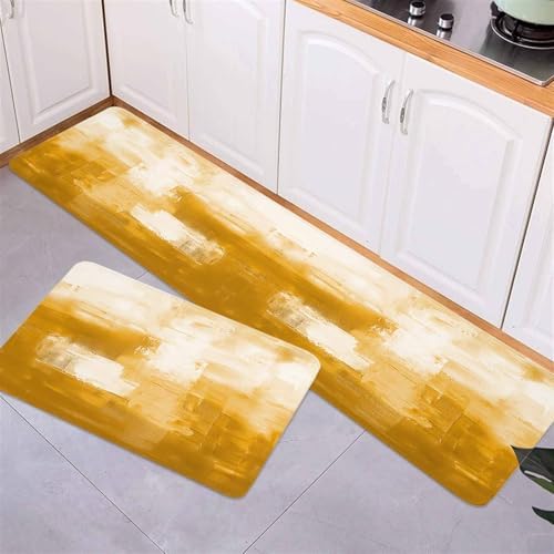 Modern Kitchen and Home Rugs Set - Stylish Non-Slip and Easy to Clean