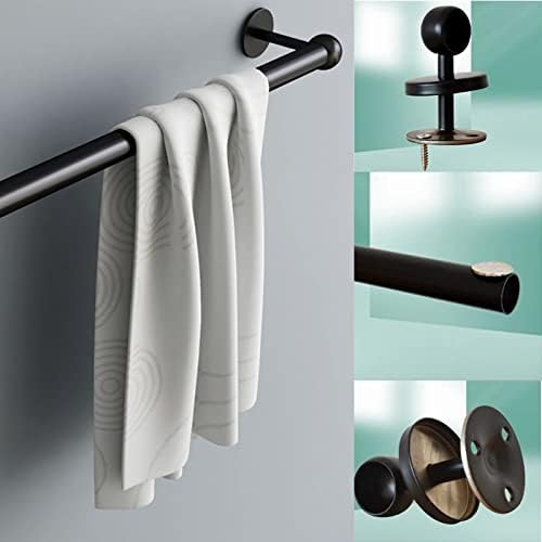 Sturdy Black Towel Rail for Bathrooms
