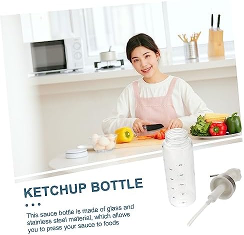 SHOWERORO 300ml Sauce Bottle with Squeeze Mechanism