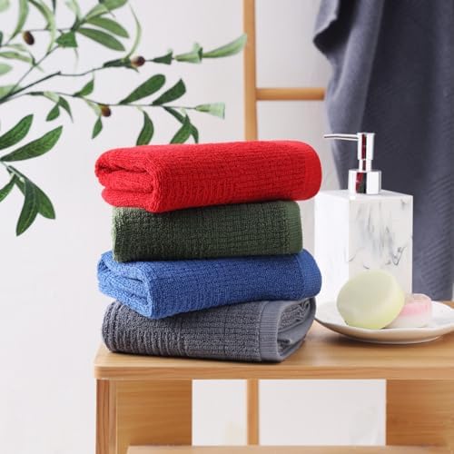 Luxury Kitchen Dish Towels Red Durable Set of 3