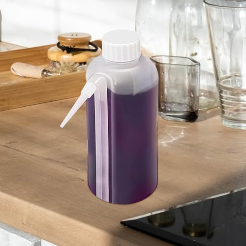 5pcs HOMSFOU Condiment Squeeze Bottles - Salad Dressing Squeeze Bottles - Multipurpose Kitchen Squeeze Containers