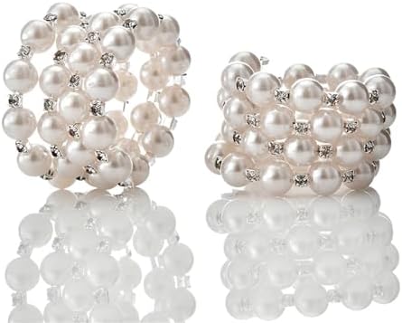 Elegant Pearl Napkin Rings - Add a Touch of radiance for any Occasion