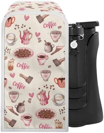 Goronwyfloyd Coffee Can Opener Cover with Pink Heart Design 1