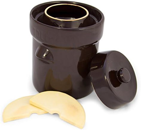 German-Style Fermentation Pot with Stone Weights 10-Liter