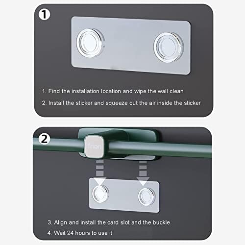 Thick Plastic Towel Rack with Easy Mounting for Bathrooms