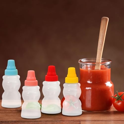 HOLIDYOYO Bear Shape Mini Sauce Bottles