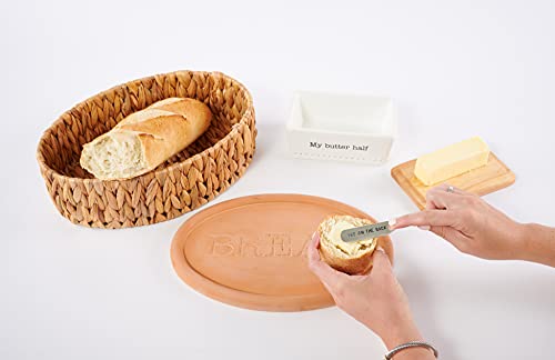 Mud Pie Terracotta Bread Warming Set
