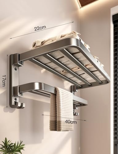 Introducing the AnnBKA Wall-Mounted Towel Rack Perfect for Bedrooms Bathrooms Beyond