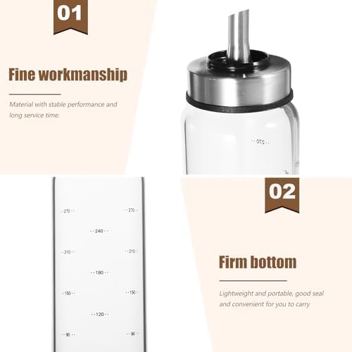 HemotonCondiment Oil Bottle Stainless Steel Squeeze Bottle for BBQ Kitchen Home Picnic