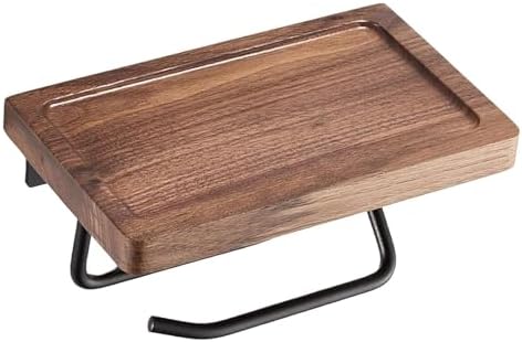 Premium Walnut Wood Toilet Paper Holder