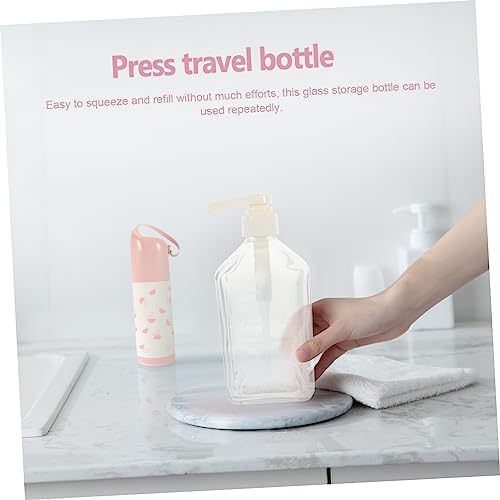 Hoement Condiment Squeeze Pump Storage Bottle