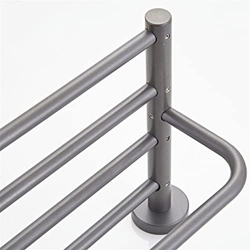 ANNBKATowel Shelf Wall-Mounted Brass Towel Holder 50cm Starry Gray Design