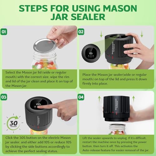Wizcave Mason Jar Vacuum Sealer Kit 1