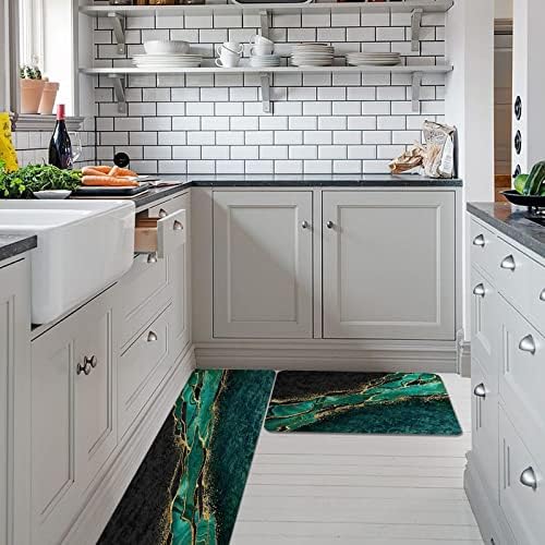 Ergonomic Standing Mat Set Non-Slip Absorbent for Kitchen Bathroom