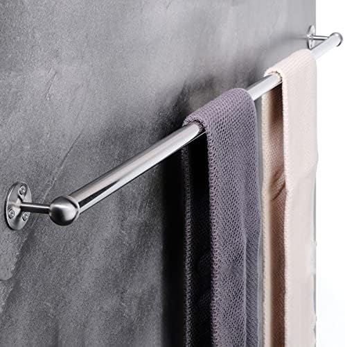 Stainless Steel Towel Bar Rail with Extra Space Saver in 80cm 90cm 100cm