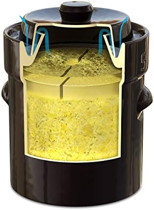 German-Style Fermentation Pot with Stone Weights 10-Liter
