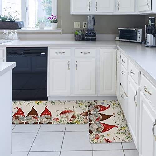 Mushroom Kitchen Rug Set 2-Pack
