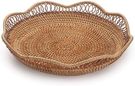Rattan Fruit Basket for Bread and Snack Serving Display