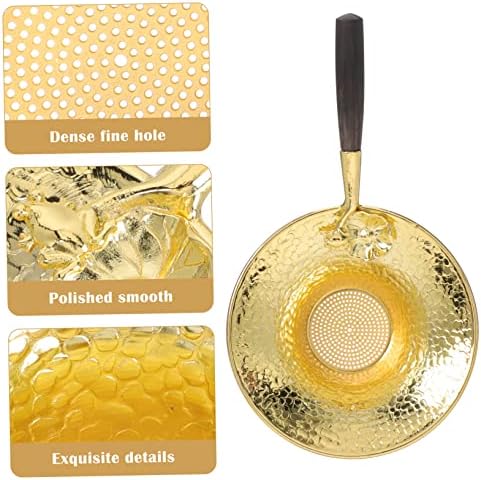KICHOUSE Copper Tea Strainer Set
