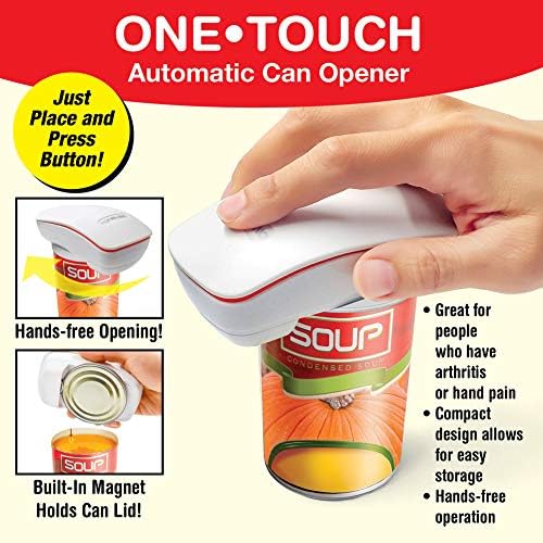 One Touch Electric Can Opener - Hands-Free Arthritis-Relief Openers