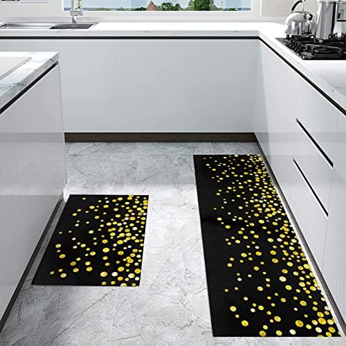 Experience the comfort ofIDOWMAT kitchen rugs with full coverage and perfect grip