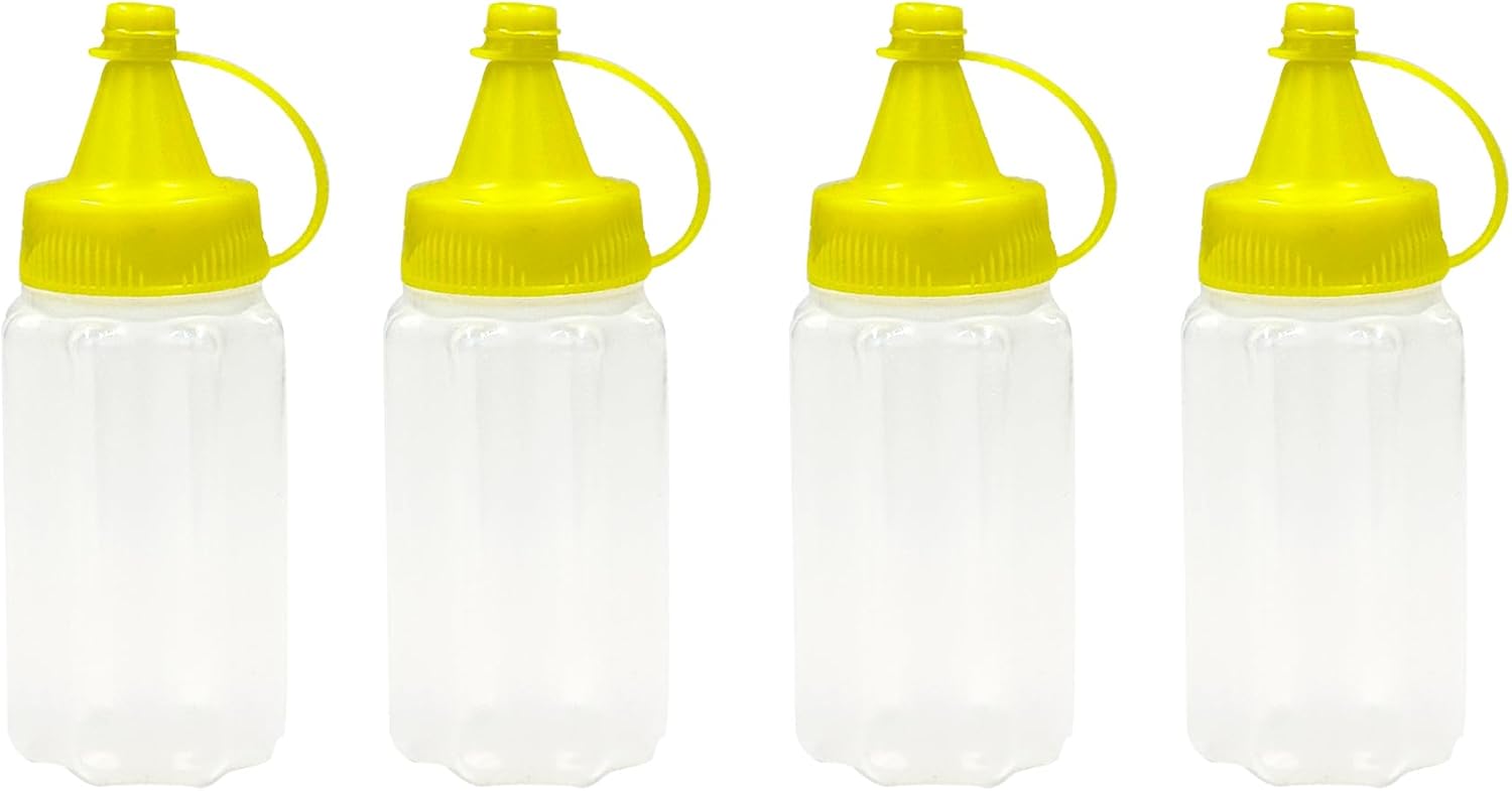8-Piece Condiment Squeeze Bottles salad dressings ketchup in style portable for your outdoor needs