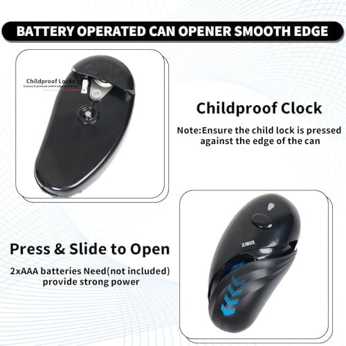 Senior-Friendly Electric Can Opener with Smooth Edge