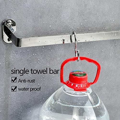 Sturdy Wall-Mounted Stainless Steel Towel Rail 40-120cm