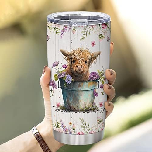 Personalized Stainless Steel Tumbler for Coffee Drinkers Up to 20 oz