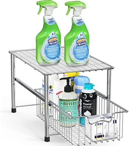 Simple Houseware - Stackable Metal Storage Rack