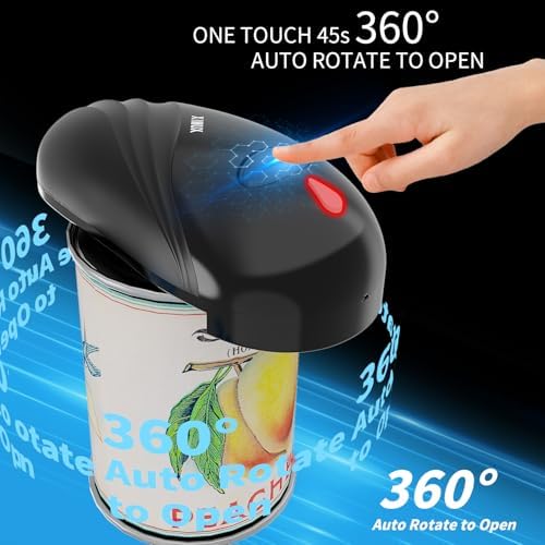 Senior-Friendly Electric Can Opener with Smooth Edge