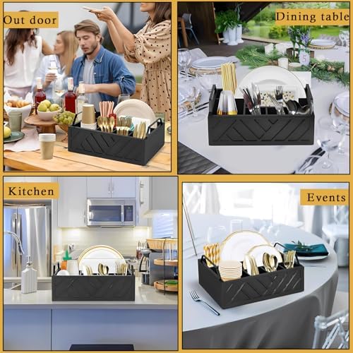 A2Z Ihdt Paper Plate Dispenser Black