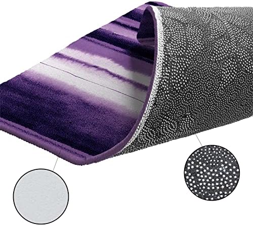 Olivier Purple Kitchen Rugs Set - 20x315 20x47 Non-Slip Absorbent Standing Mats