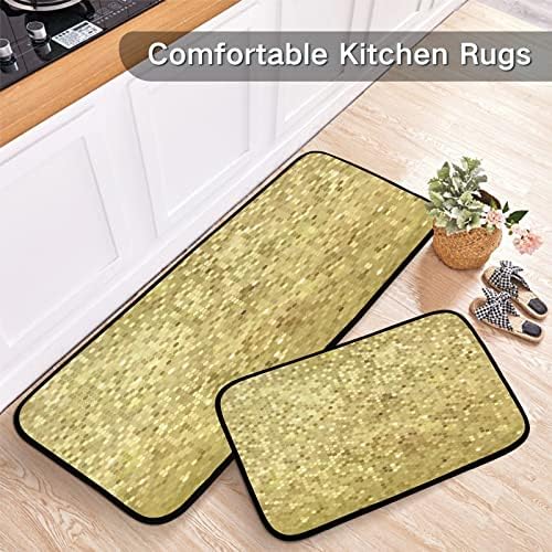 Shinebright Kitchen Rugs 3D sequins non-slip washable versatile for multiple areas